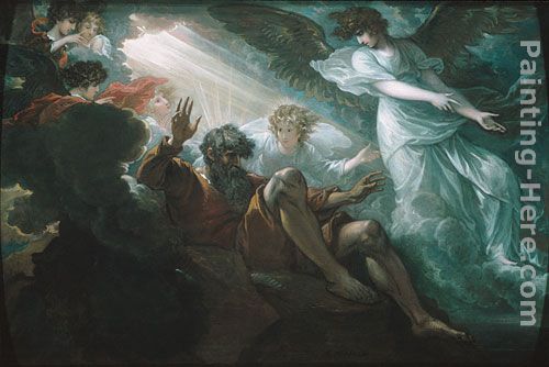 Moses Shown the Promised Land painting - Benjamin West Moses Shown the Promised Land art painting